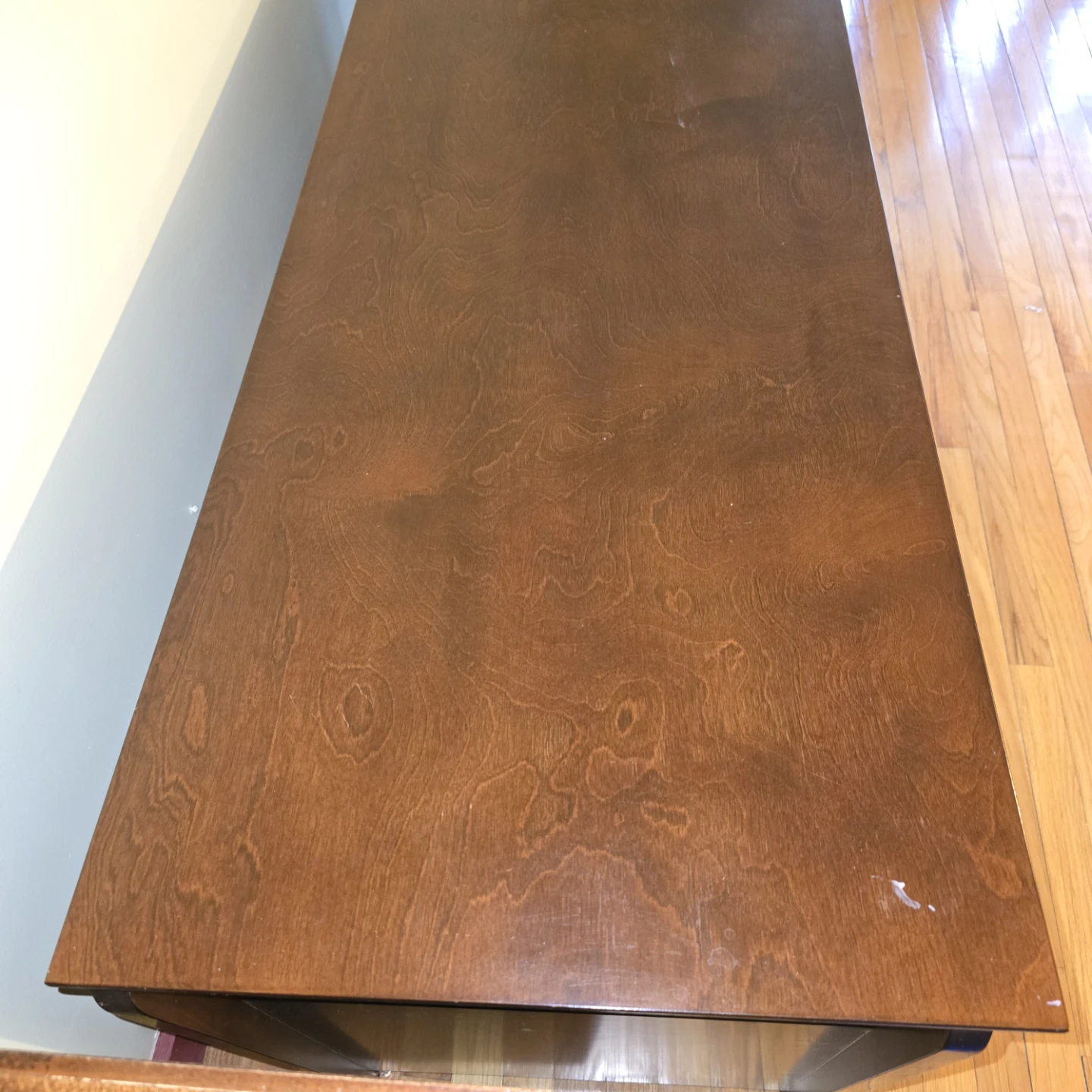 Wooden TV Stand with Glass Doors - photo 3