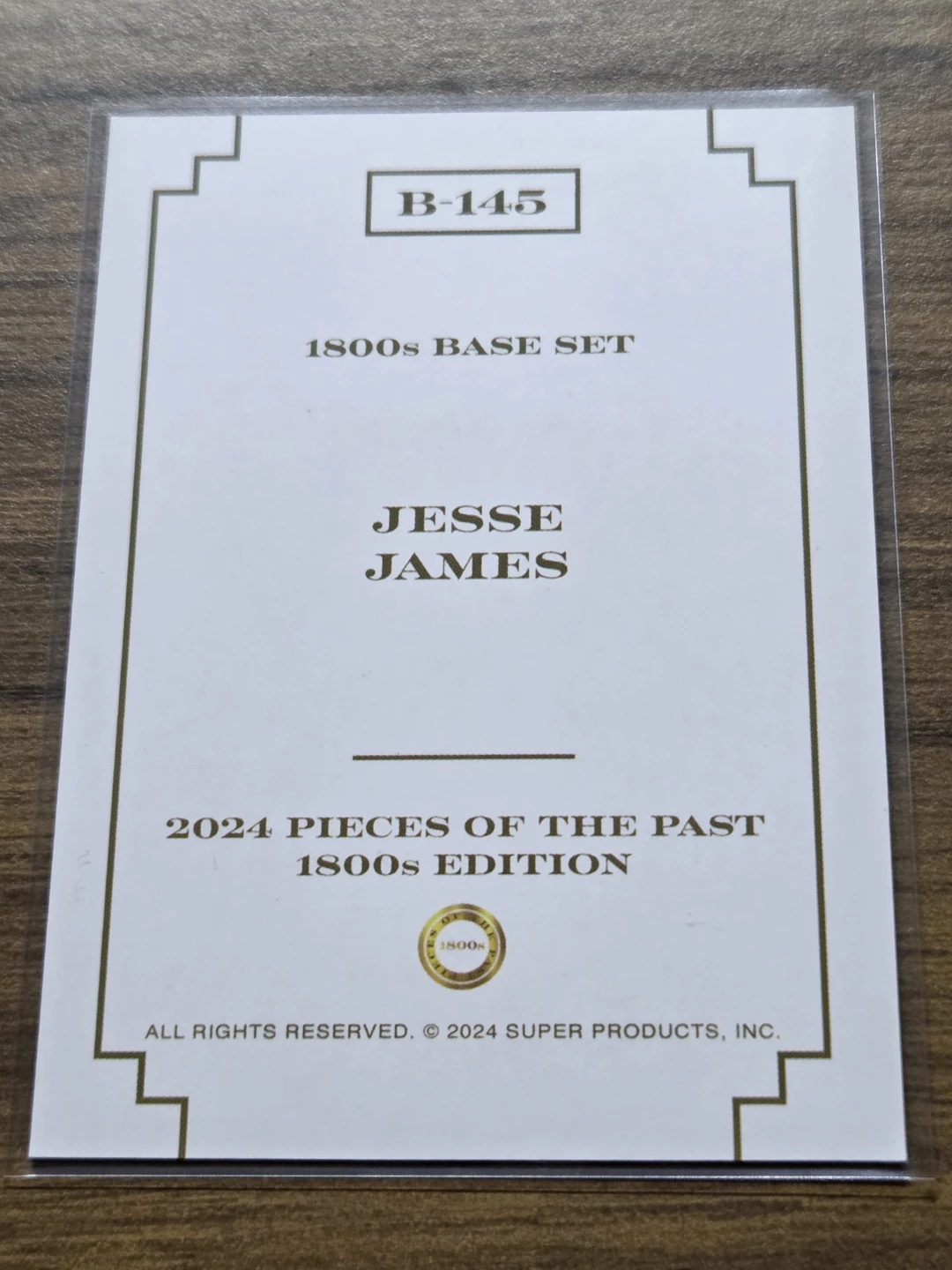 2024 Pieces of the Past 1800s Jesse James Holographic - photo 2