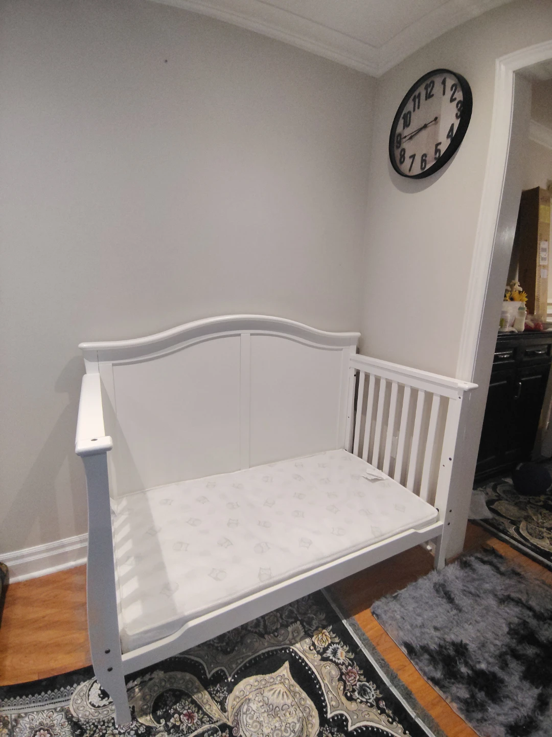 White Toddler Bed with Guardrails - photo 2