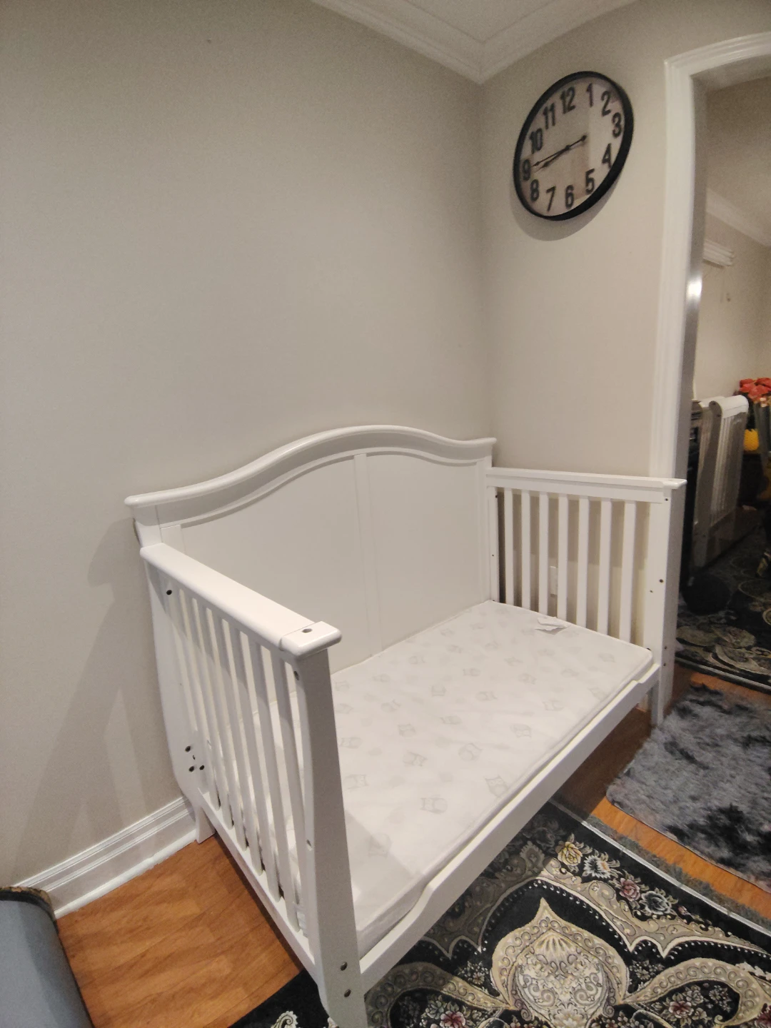 White Toddler Bed with Guardrails - photo 3