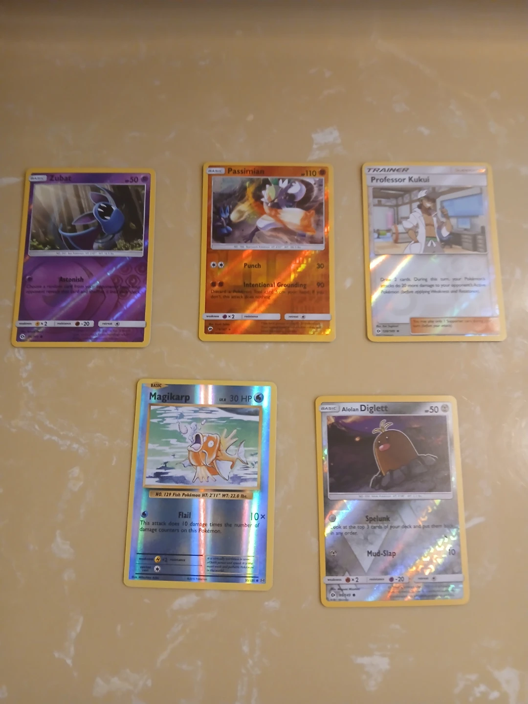Pokemon Trading Cards- 2 Alolan