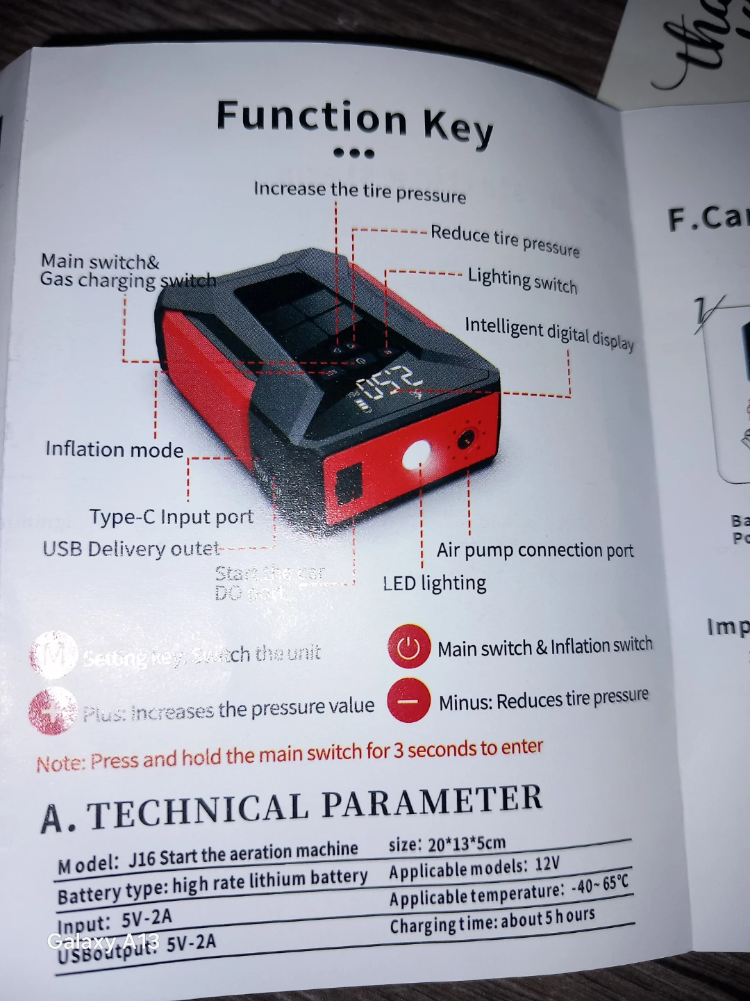 Multi-Function Jump Starter & Air Pump - photo 5