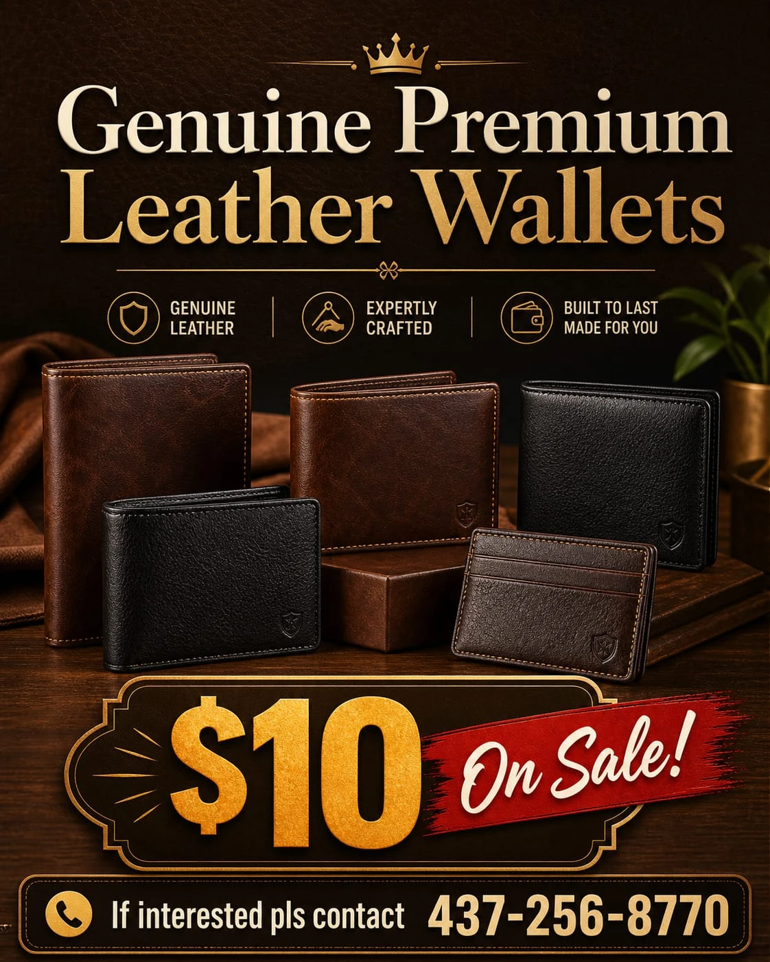 Genuine Premium Leather Wallets