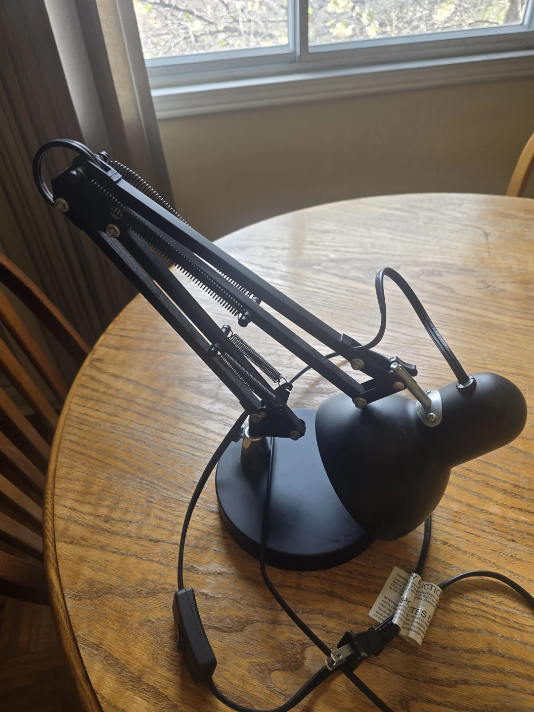 Black Swing Arm Desk Lamp - photo 3
