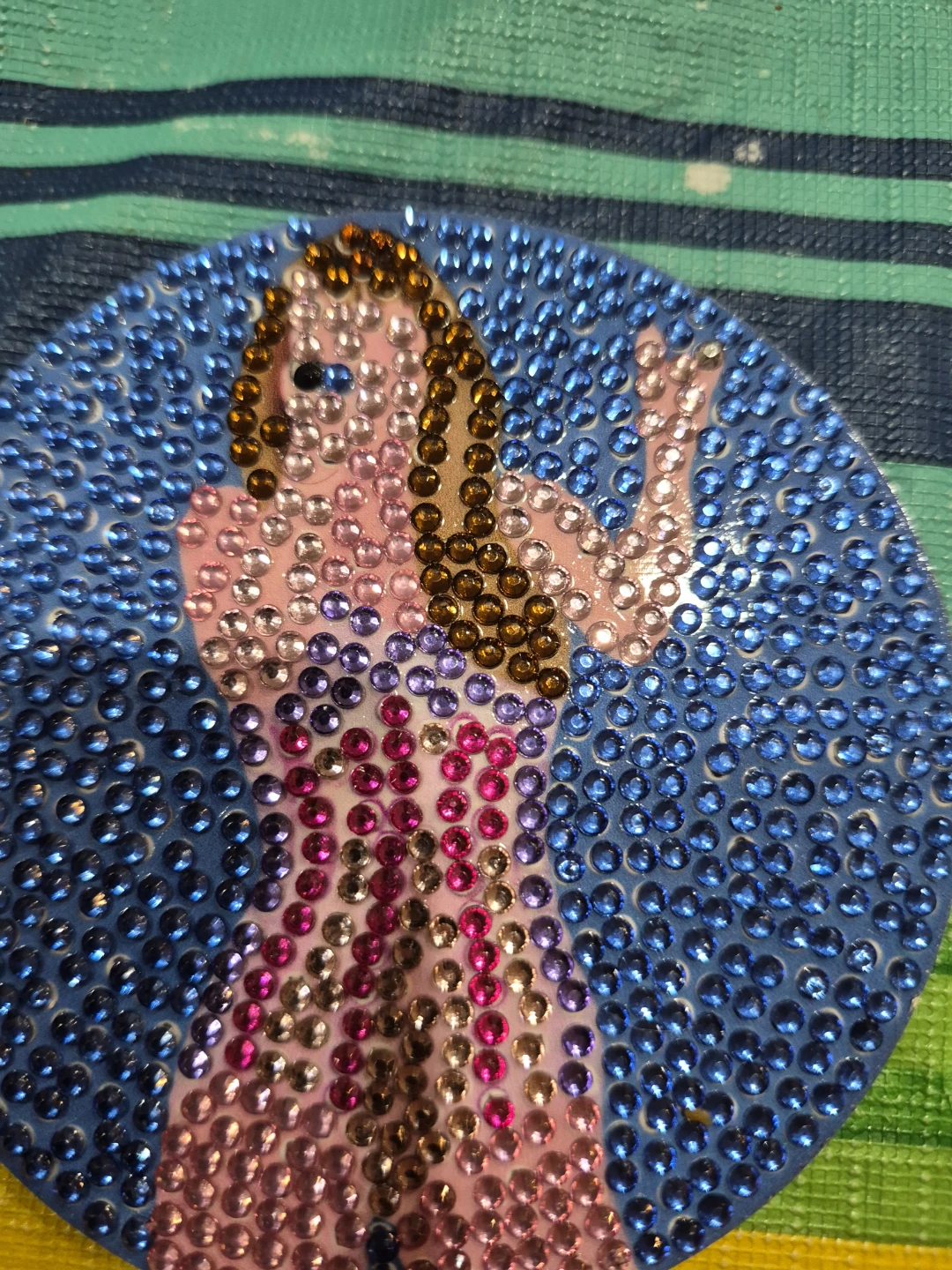 Set of 8 Rhinestone Coasters with Singer Designs - photo 4