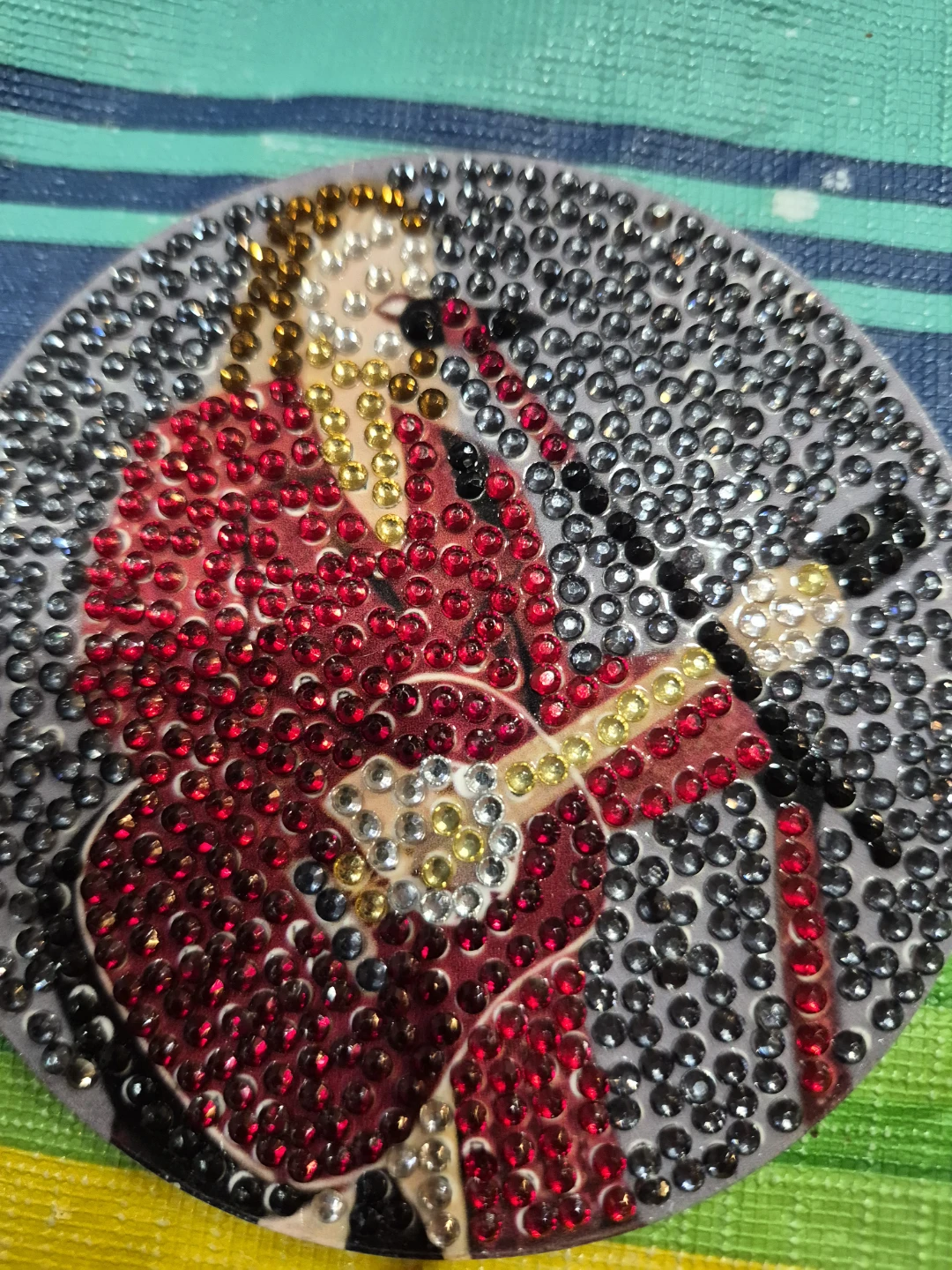 Set of 8 Rhinestone Coasters with Singer Designs - photo 5