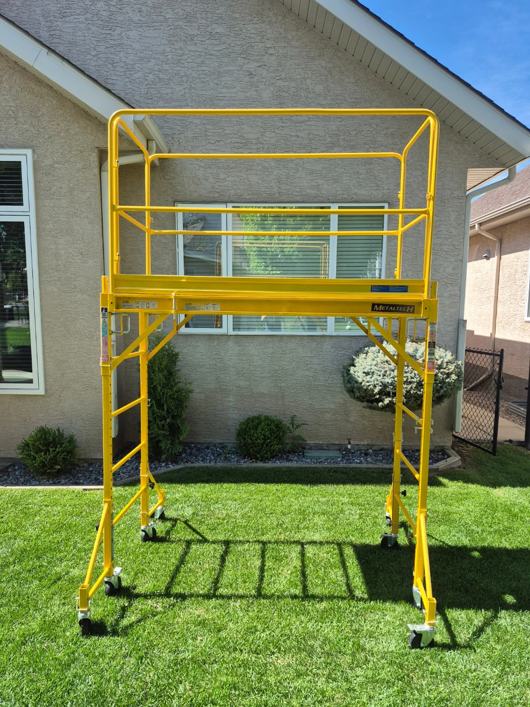 Yellow Metaltech Rolling Scaffolding Tower - photo 2