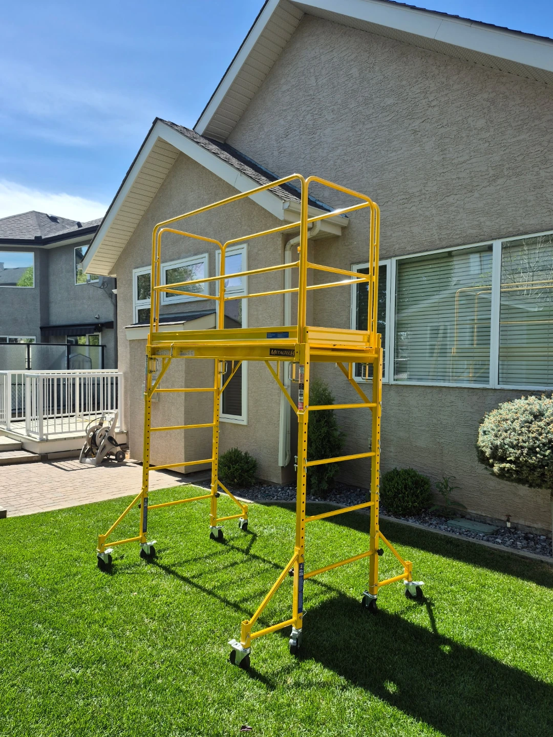 Yellow Metaltech Rolling Scaffolding Tower - photo 3