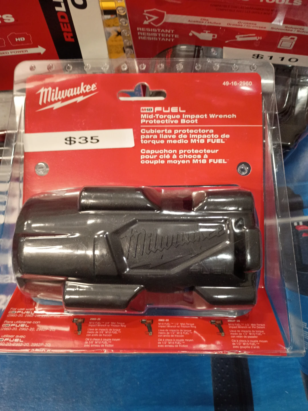 Milwaukee M18 FUEL Mid-Torque Impact Wrench Protective Boot
