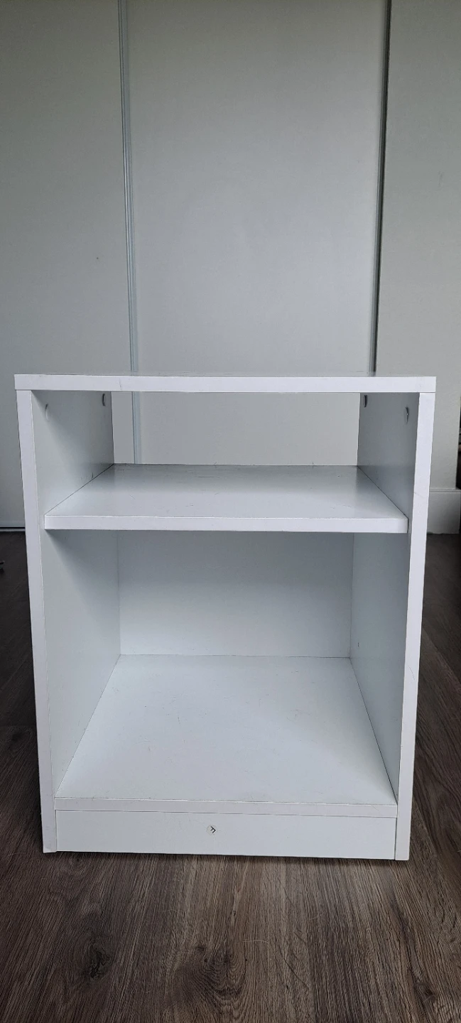 White Cube Storage Unit / Nightstand