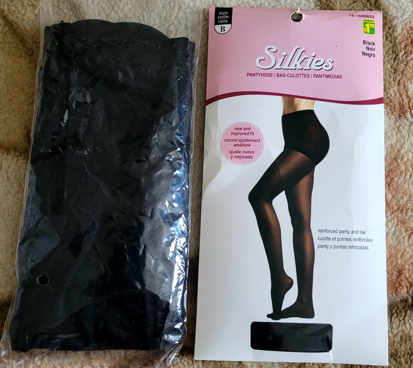 Silkies Black Pantyhose Size B