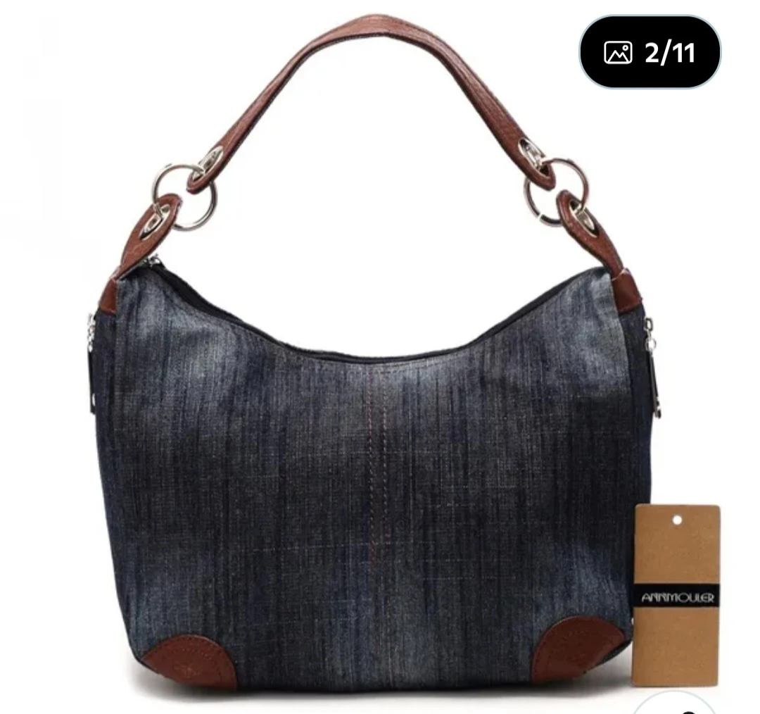 Armouler Denim Hobo Bag