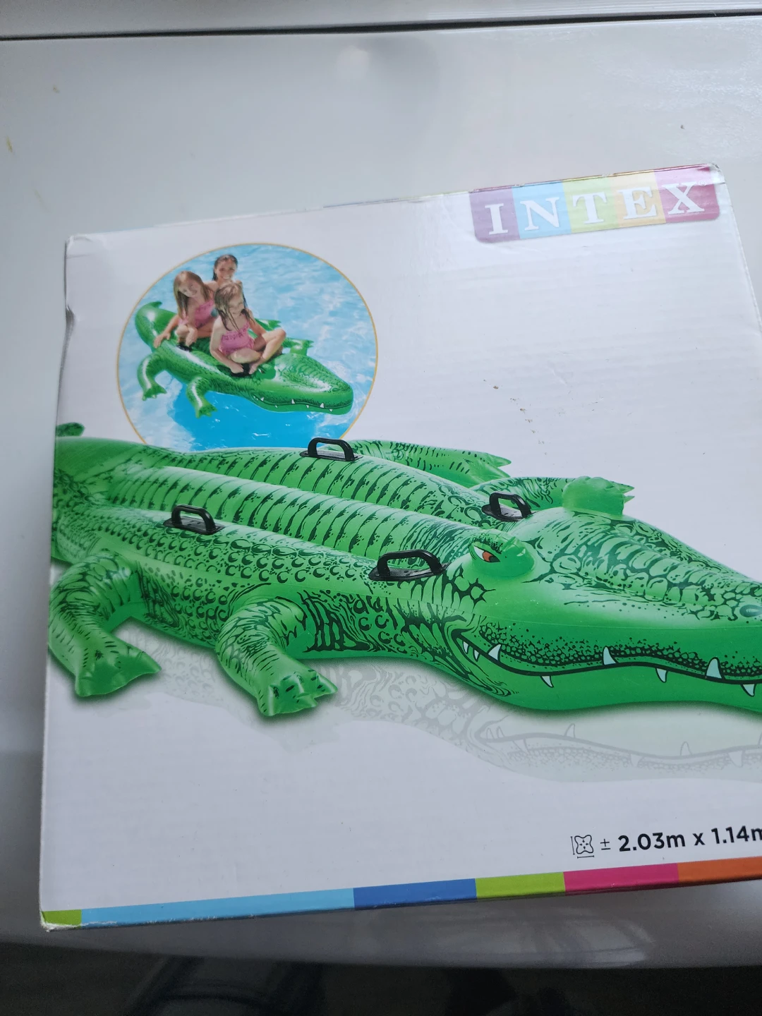 Intex Alligator Ride-On Pool Float 2.03m x 1.14m