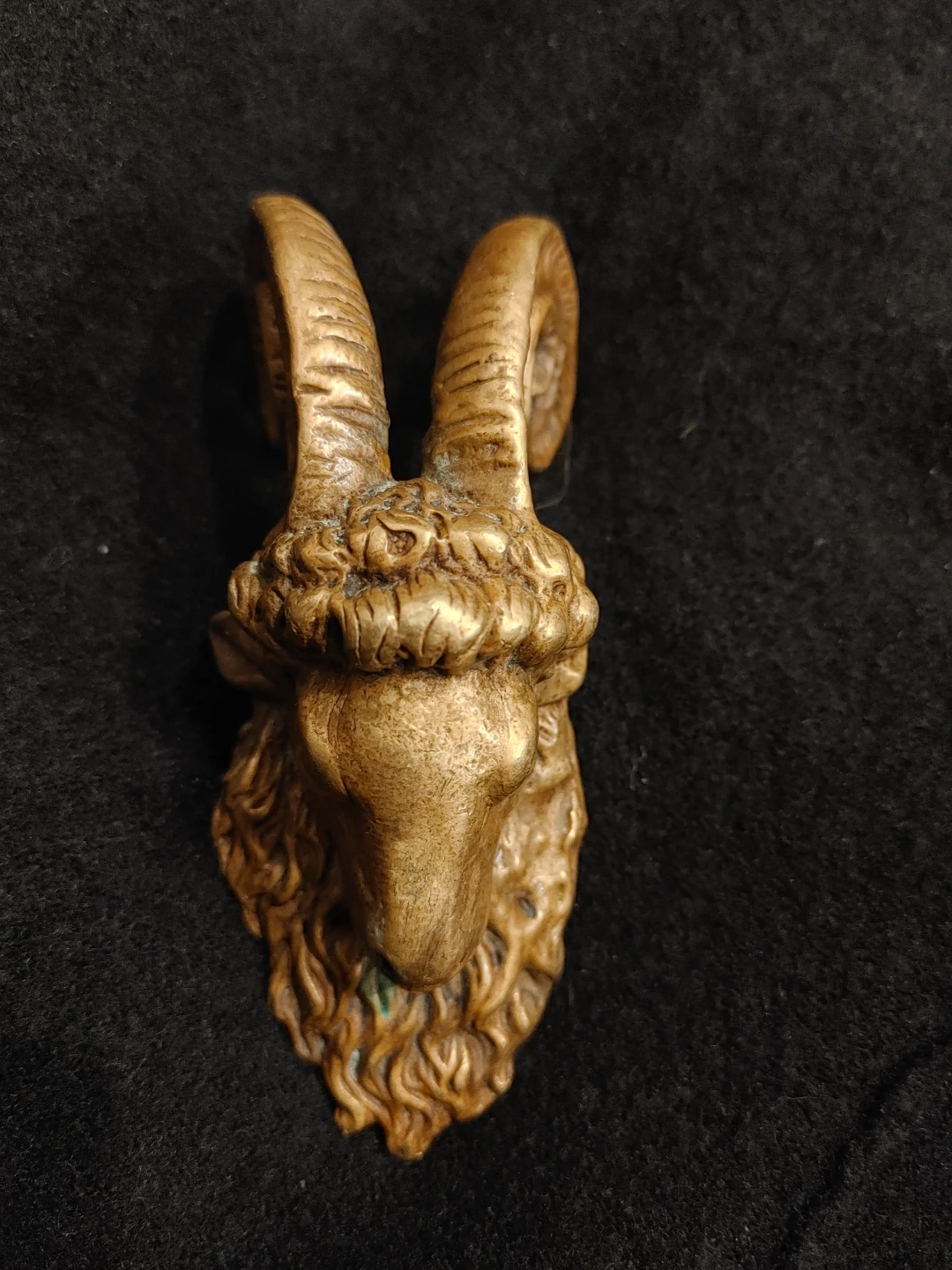 Ornate Ram Head Decorative Accent