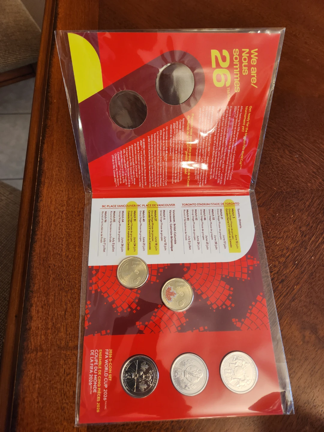 2026 FIFA World Cup 5-Coin Set - Royal Canadian Mint - photo 3