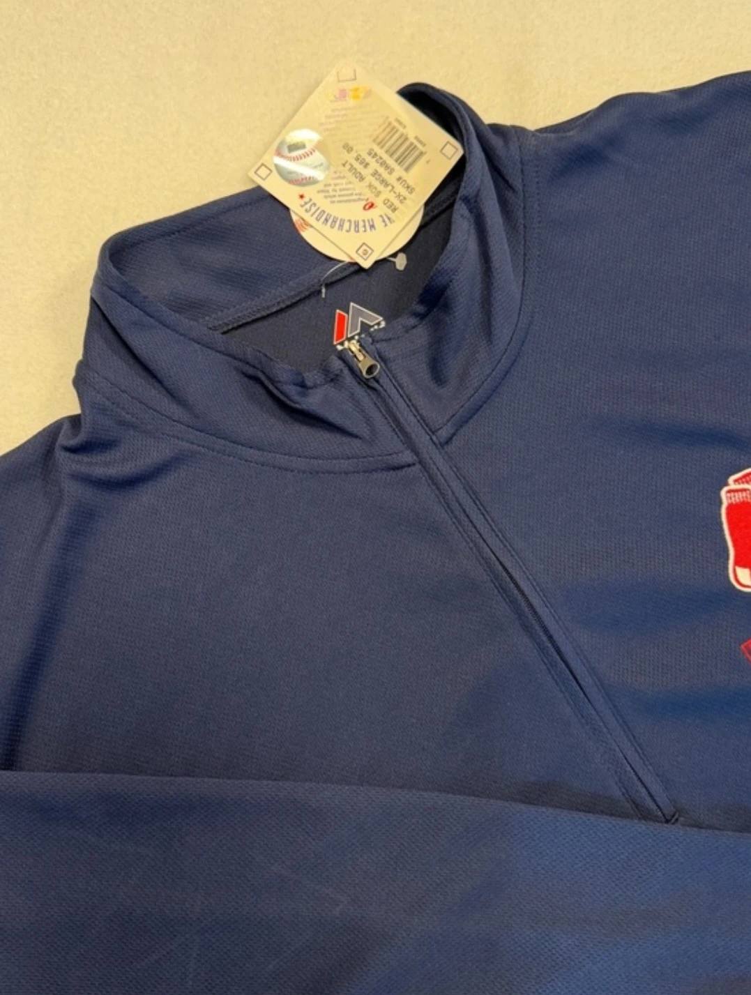 Men's Boston Red Sox 1/4 Zip Mock Pullover. BNWT 2XL - photo 3