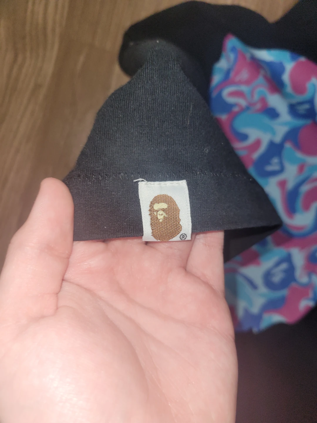 BAPE ABC Camo Ape Head T-Shirt Black - photo 3
