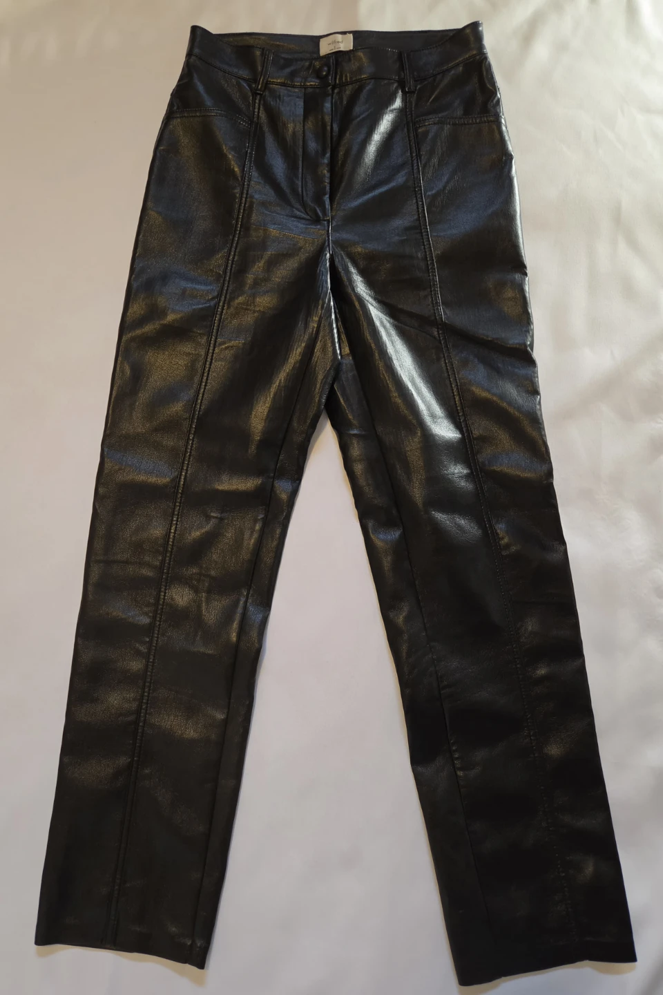 Wilfred Black Faux Leather Pants Size 6 - photo 5