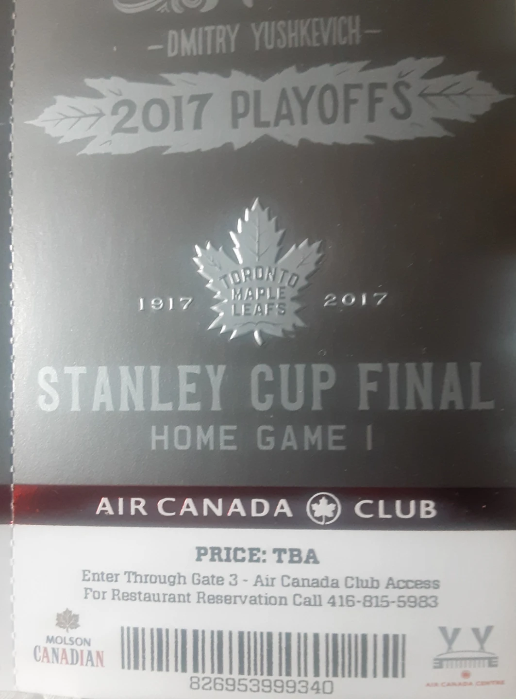 Toronto Maple Leafs Stanley Cup Final 2017 Playoff Tickets