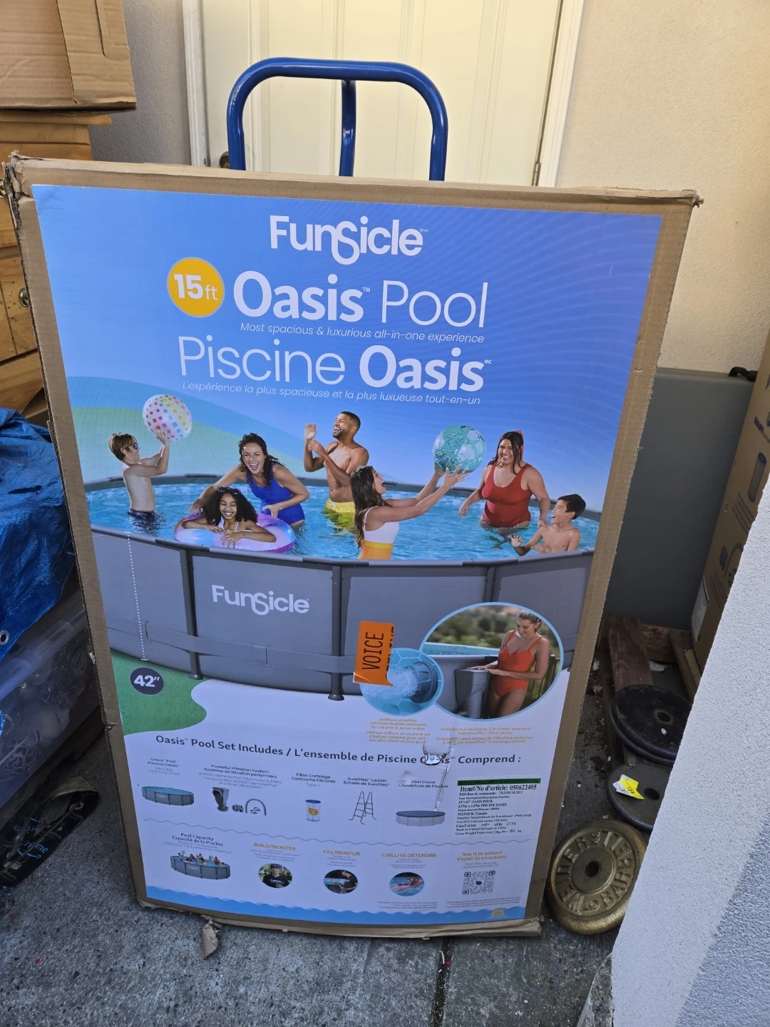 Brand new 15 foot Oasis pool