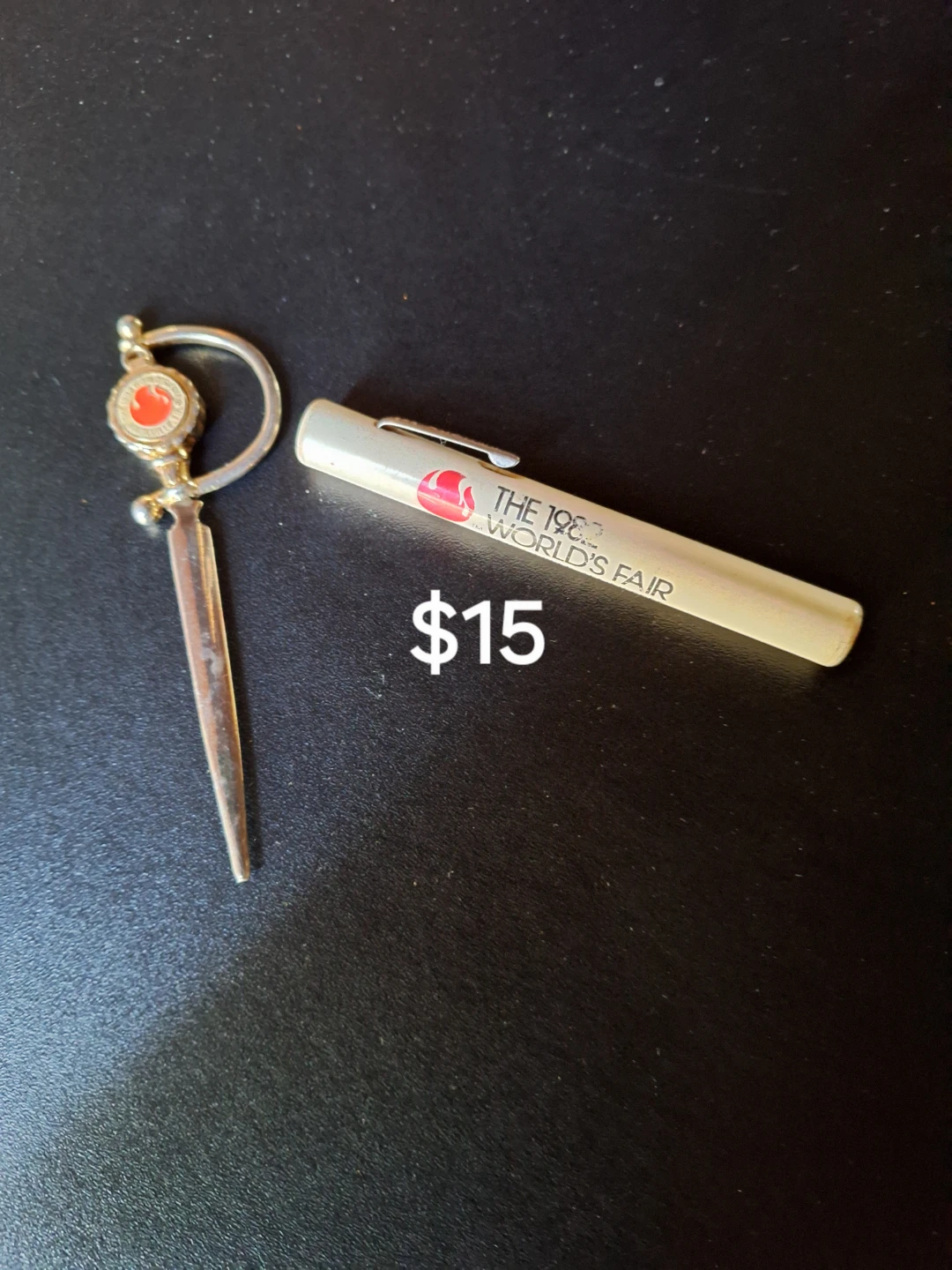1982 World's Fair Pen Light  and Letter Opener