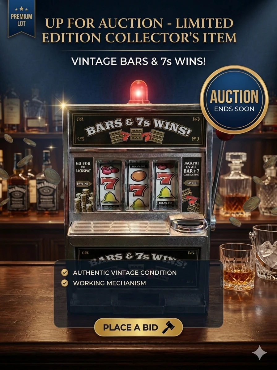 Vintage Bars & 7s Wins! Mini Slot Machine - photo 2
