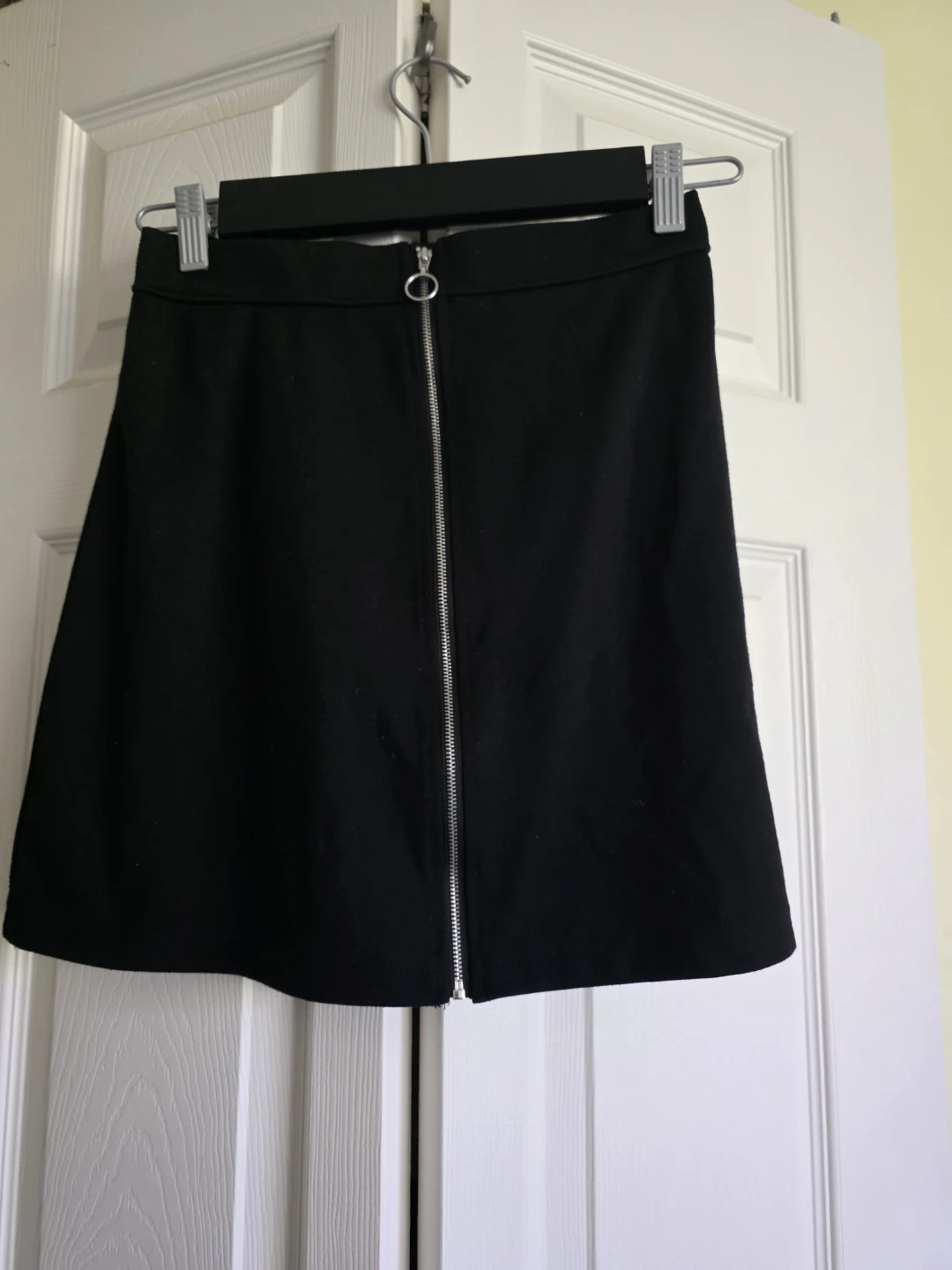 Ardene Black Mini Skirt with Zipper - Size S/P