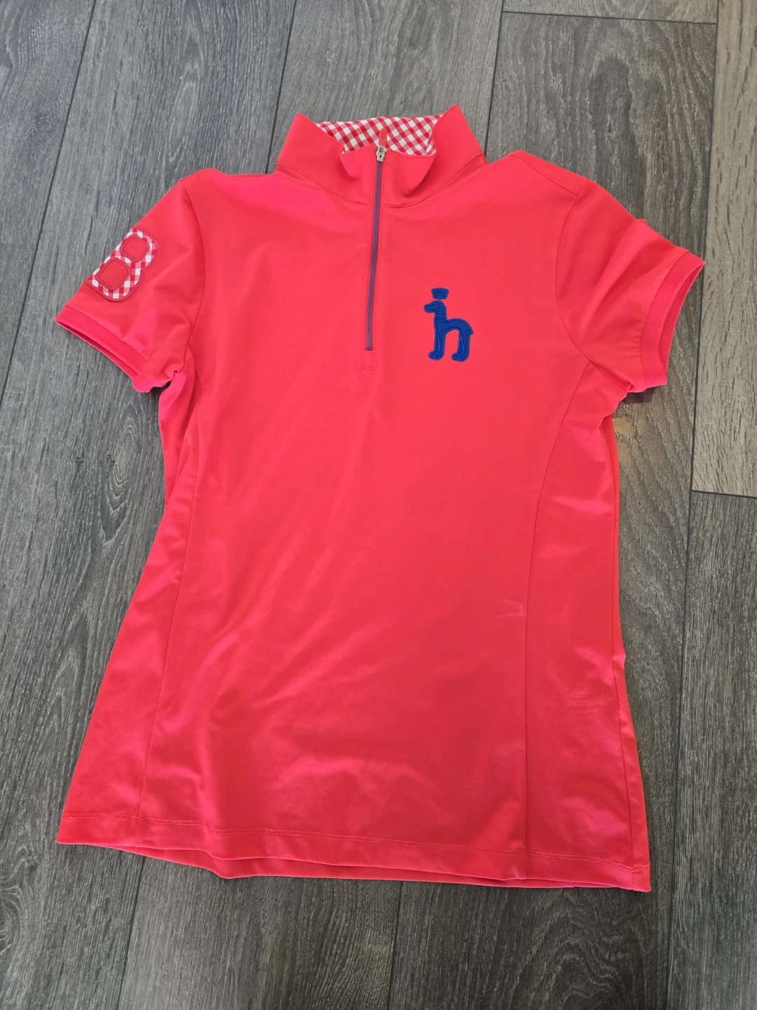 Hot Pink "h" Horse Riding Polo Shirt