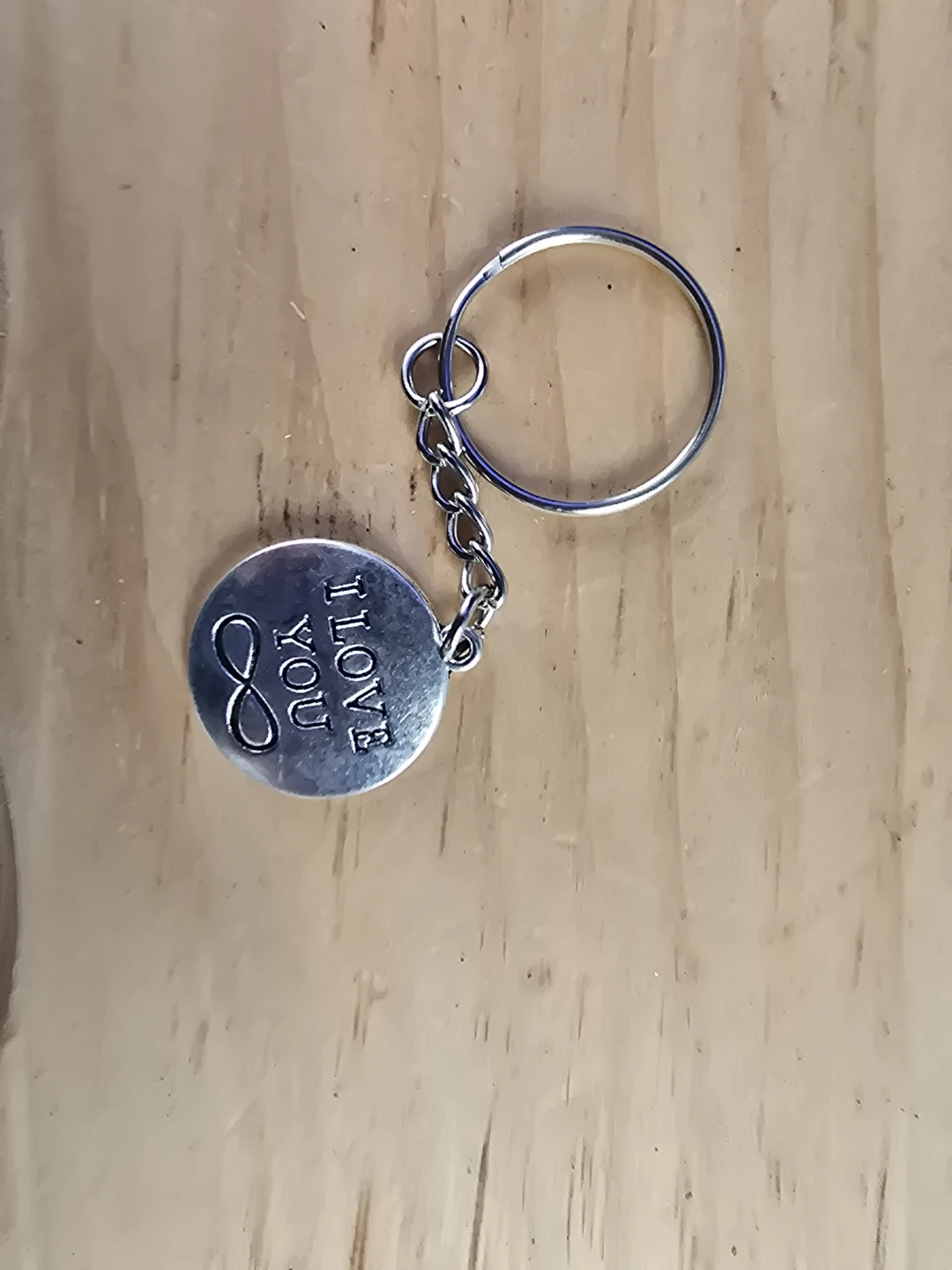 Keychain with "I Love You" and Infinity Symbol - photo 2