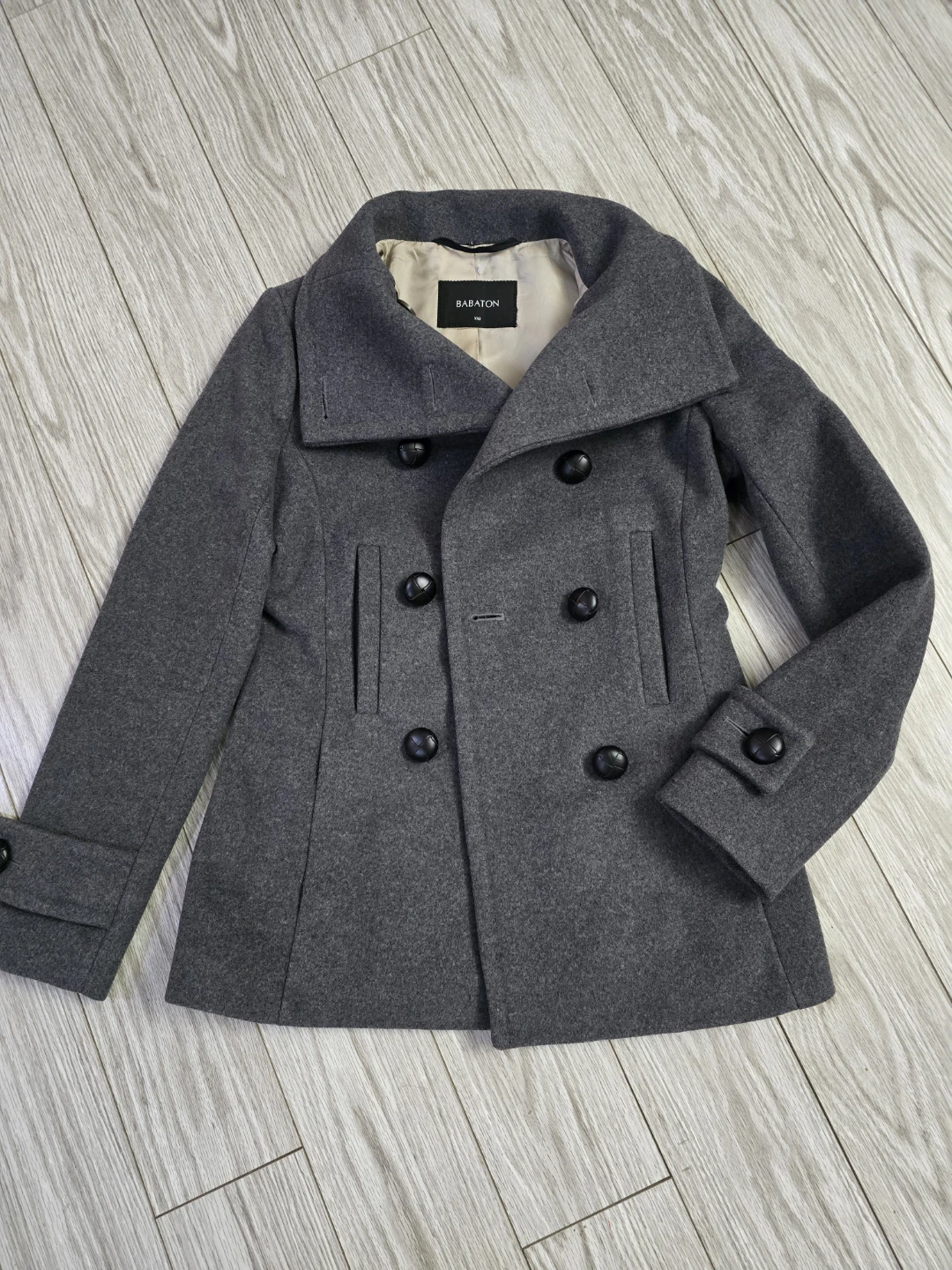 Babaton Double Breasted Wool Coat - XXS