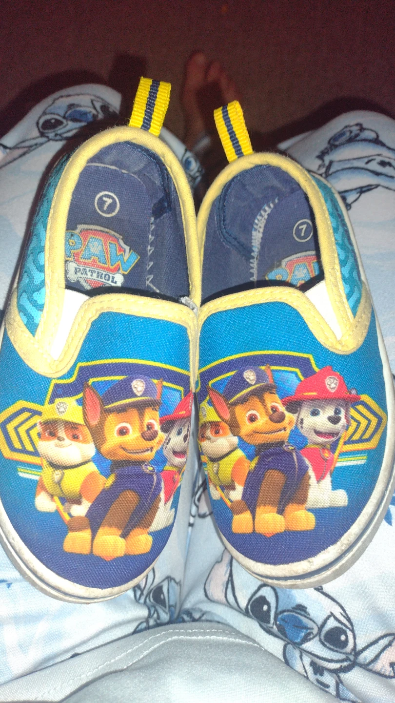 Paw Patrol Slip-On Shoes Size 7 Toddler