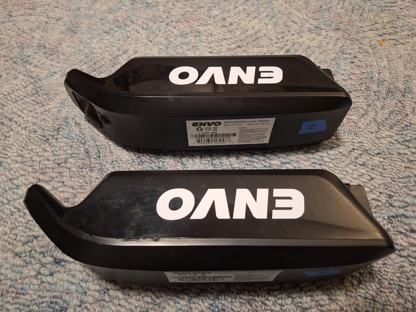 2 x envo 36v 12.8ah ebike battery packs - photo 2
