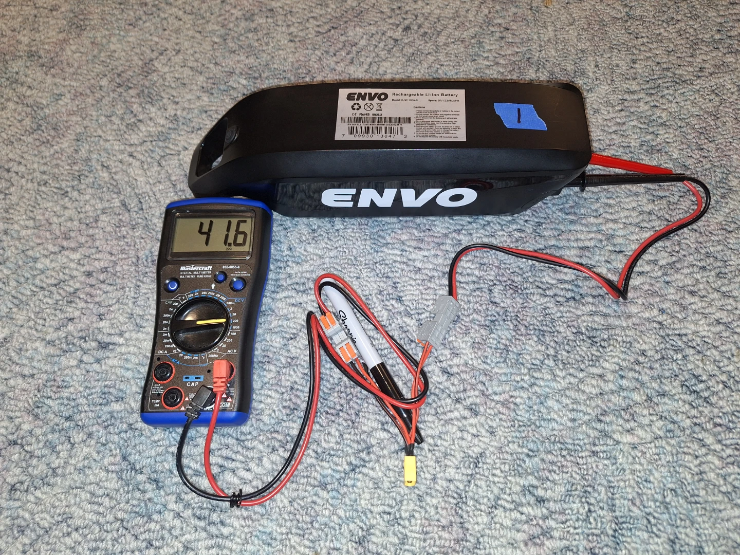 2 x envo 36v 12.8ah ebike battery packs - photo 4