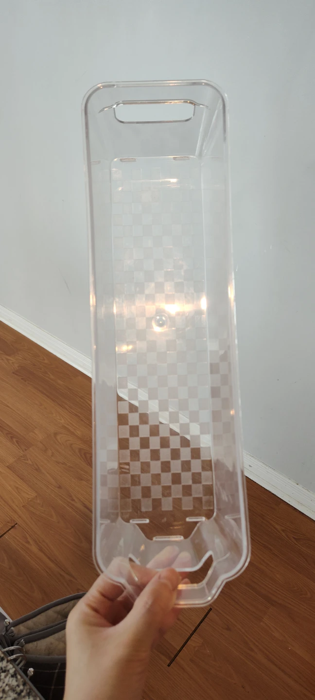 Clear Plastic Storage Bin with Handles - photo 2
