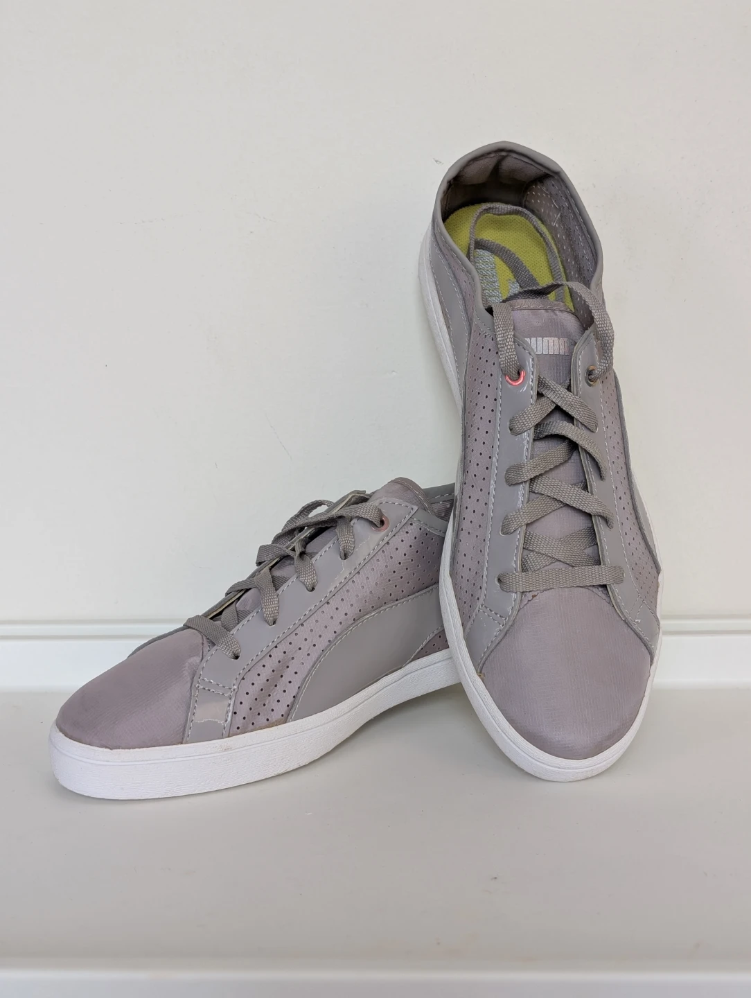 Brand New Puma Grey Perforated Sneakers - Women's Size 9