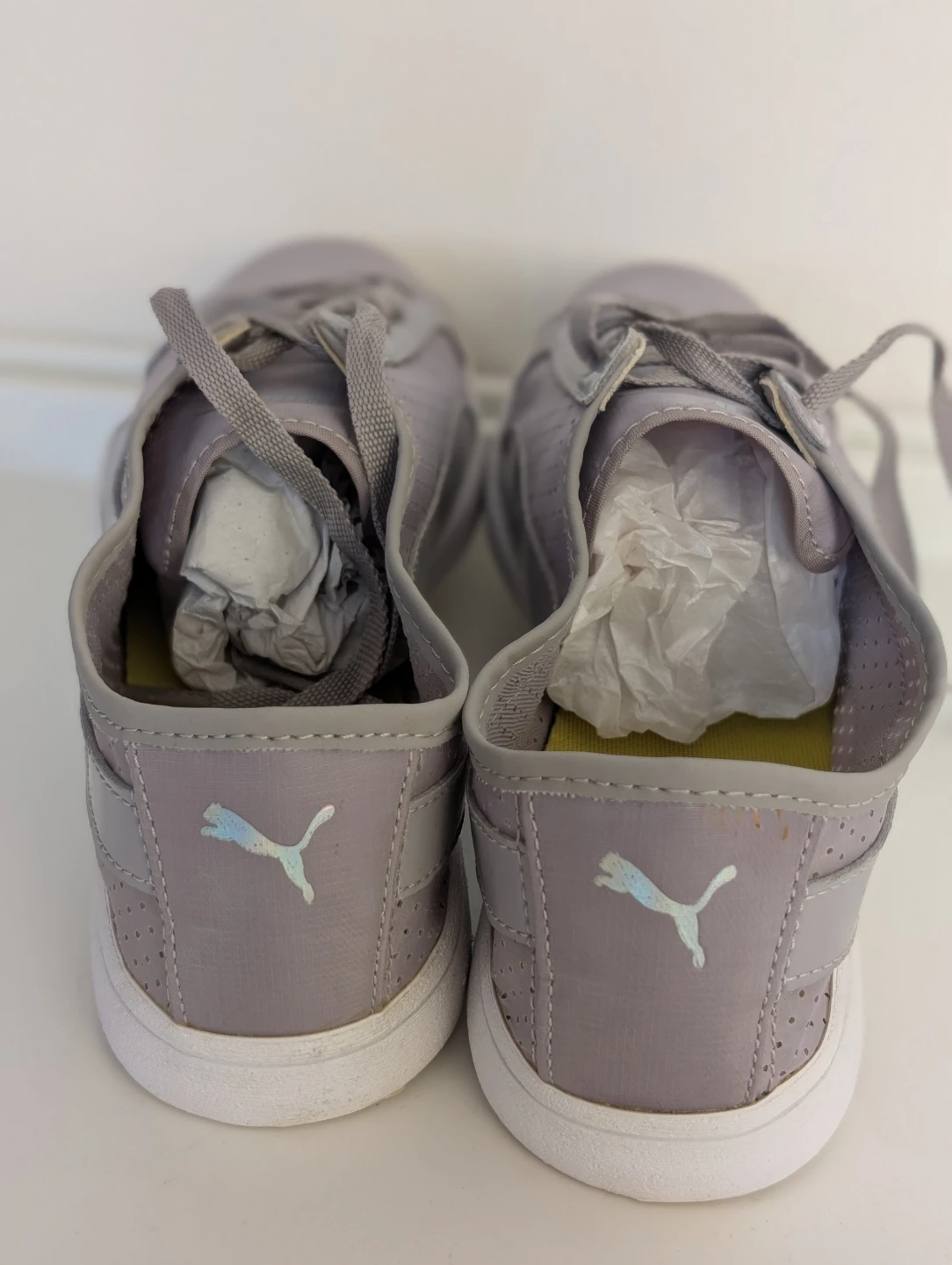Brand New Puma Grey Perforated Sneakers - Women's Size 9 - photo 4