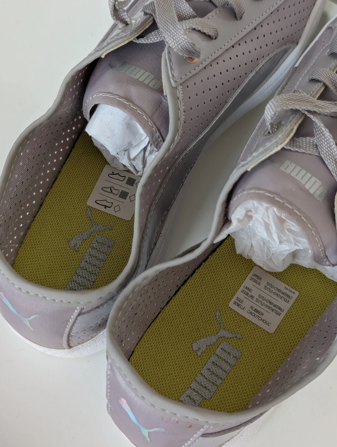 Brand New Puma Grey Perforated Sneakers - Women's Size 9 - photo 5