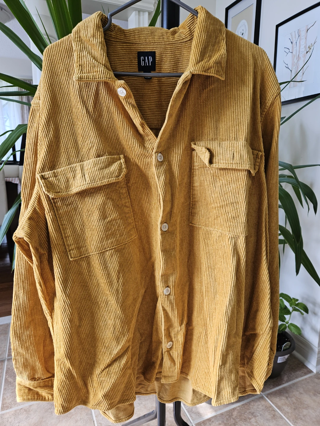 GAP Corduroy Shirt - Mustard Yellow