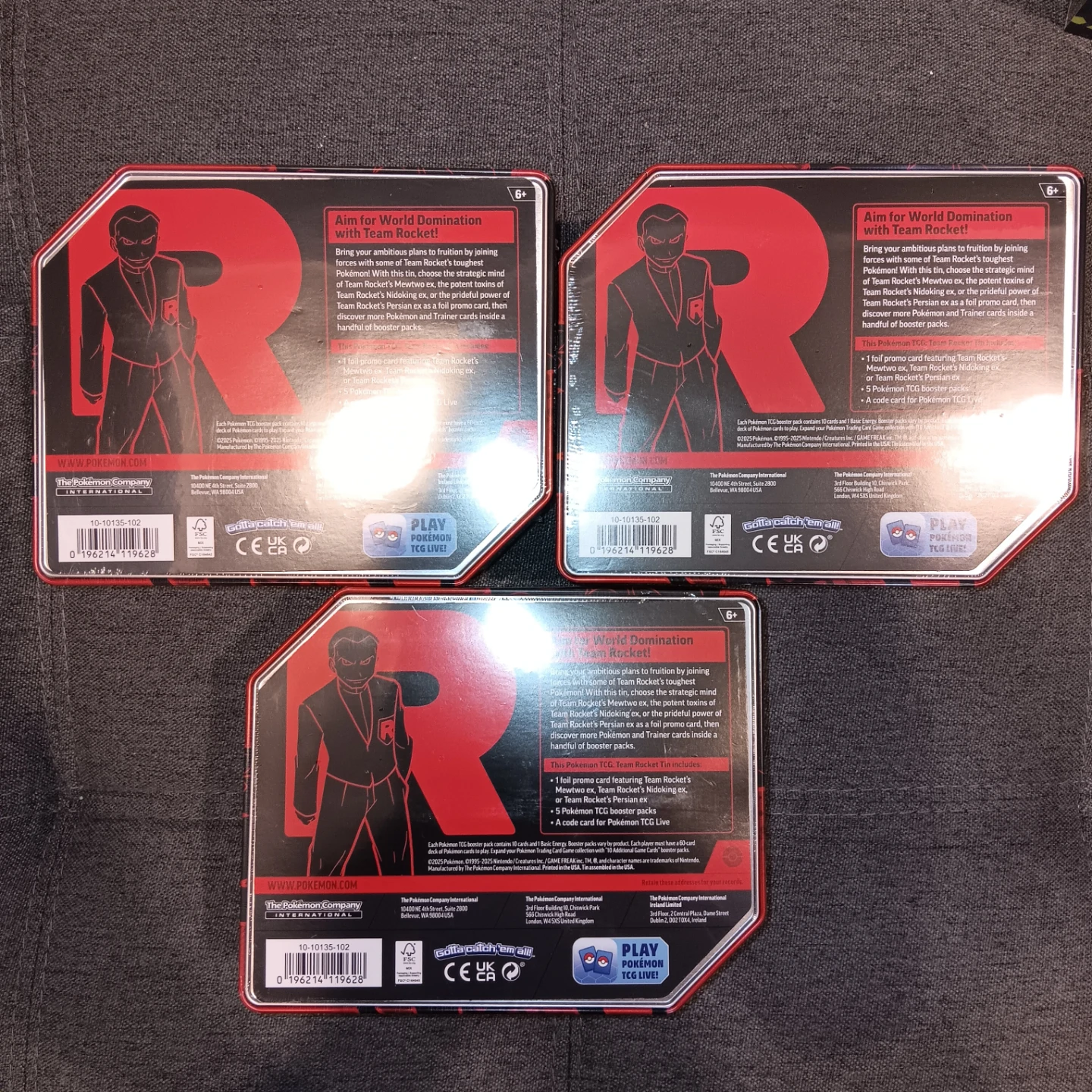 Pokémon TCG Team Rocket Returns Elite Trainer Tin - photo 2
