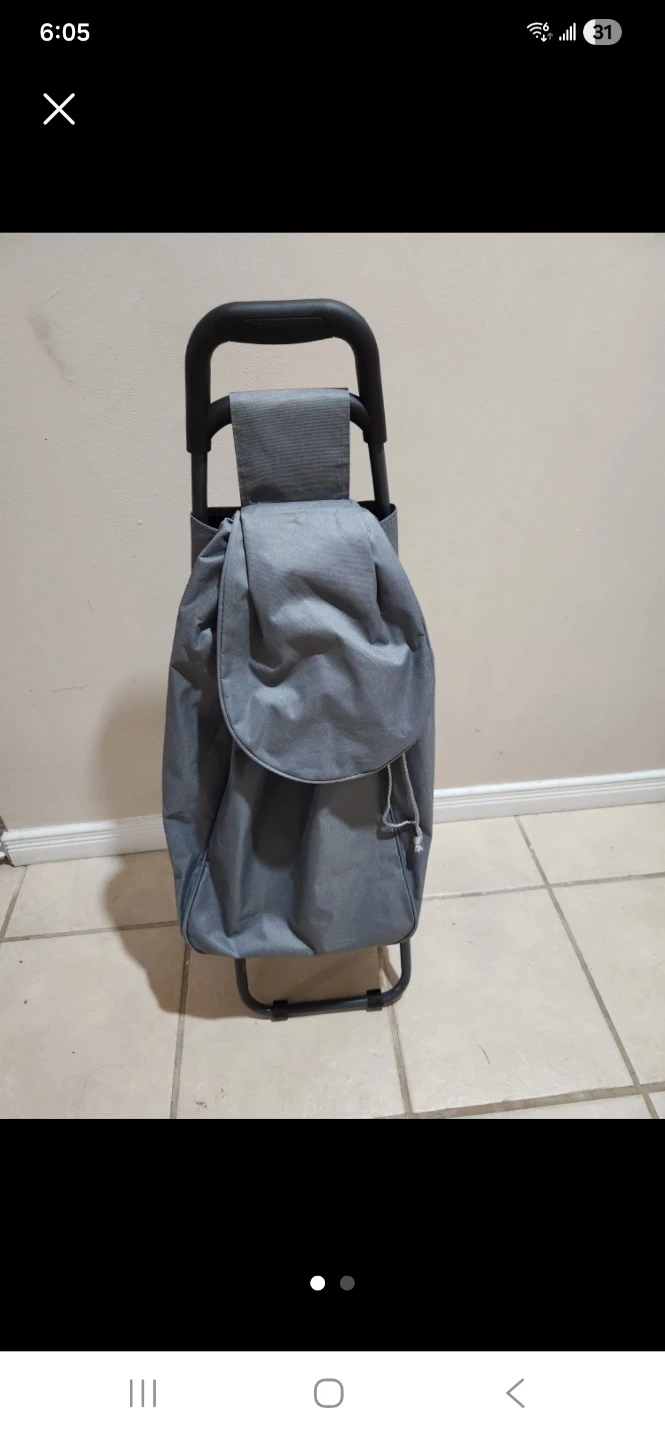 Grey Shopping Trolley Cart