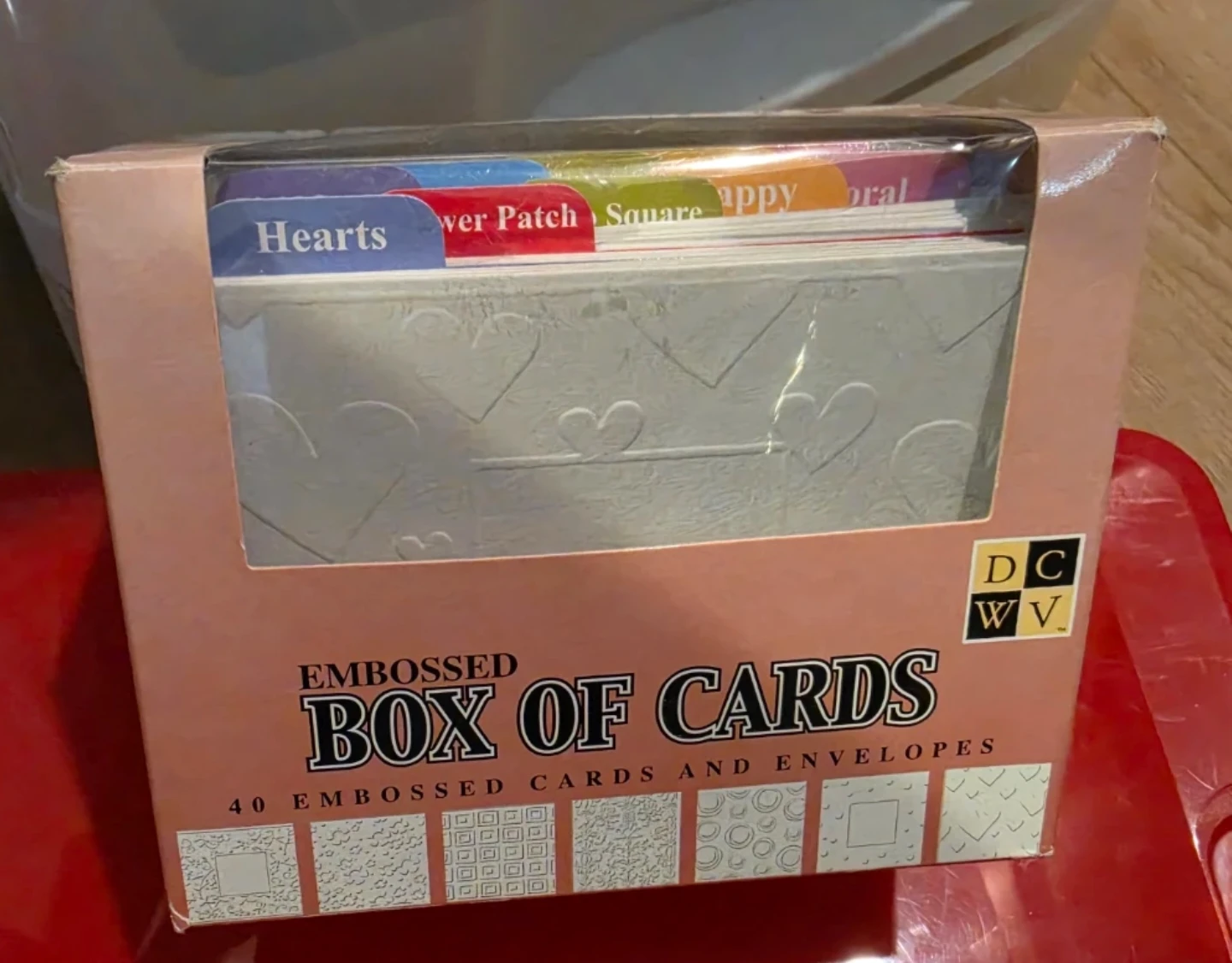 Embossed Box of Cards and Envelopes - 40 Count