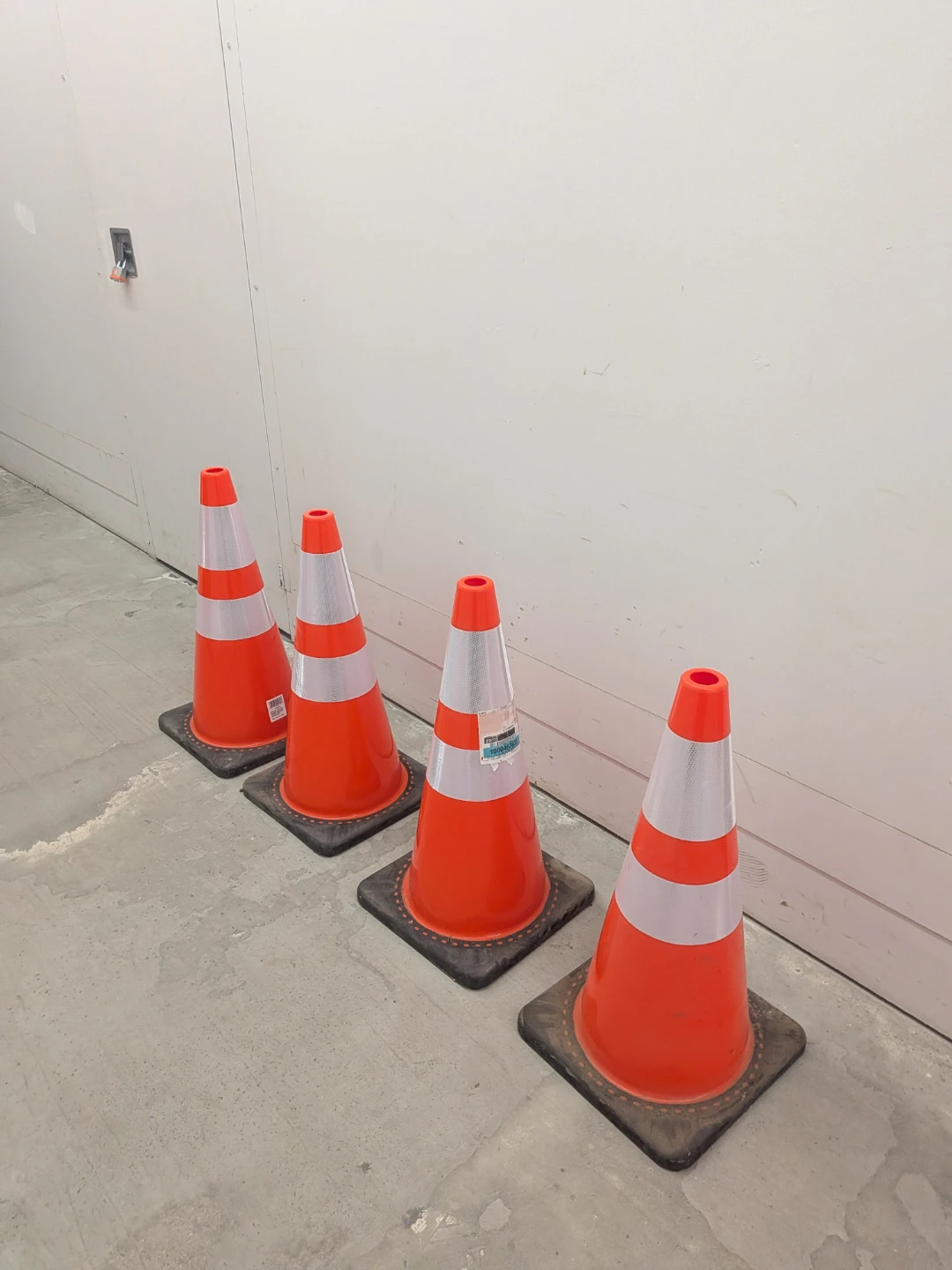 Set of 4 Orange Traffic Cones