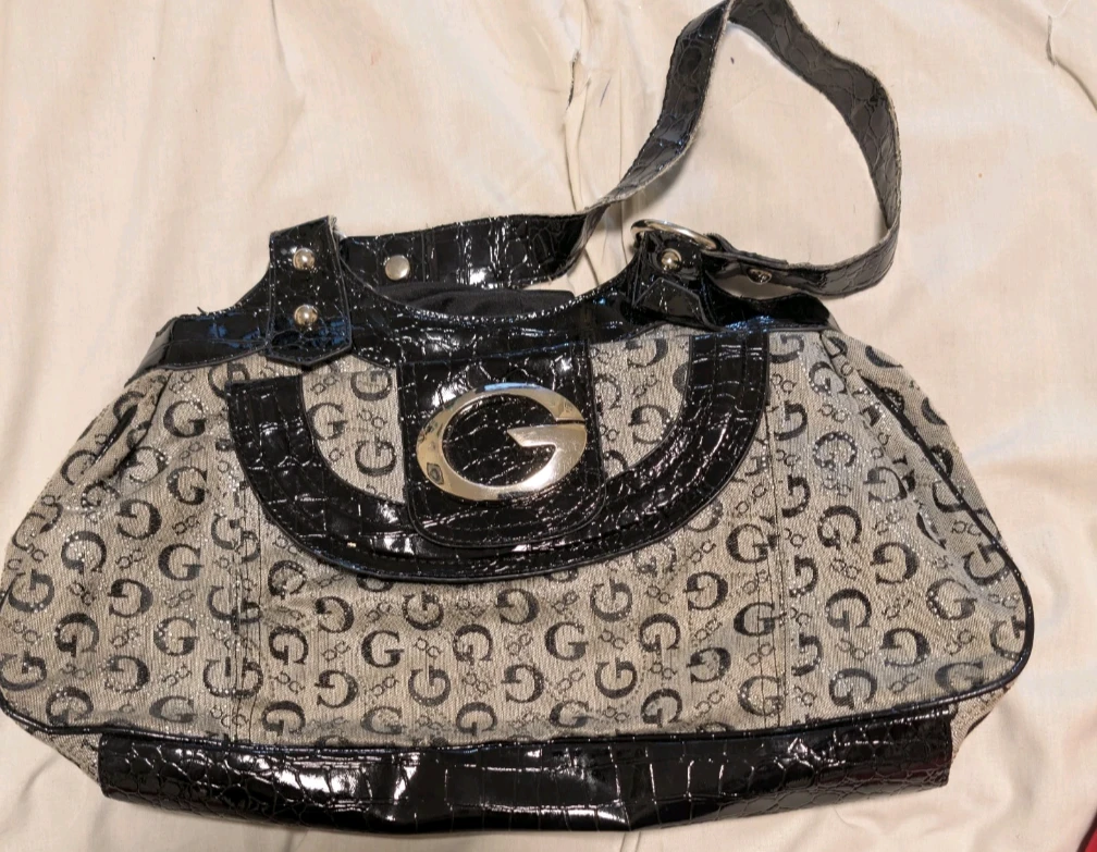 GUESS Monogram Shoulder Bag