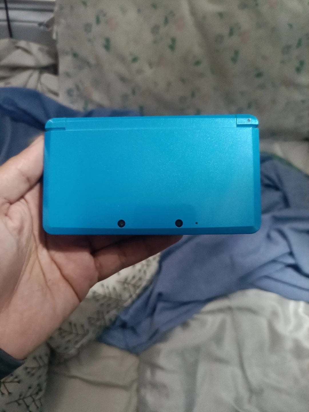 brand new modded 3ds blue with rubber grip and charger - photo 4