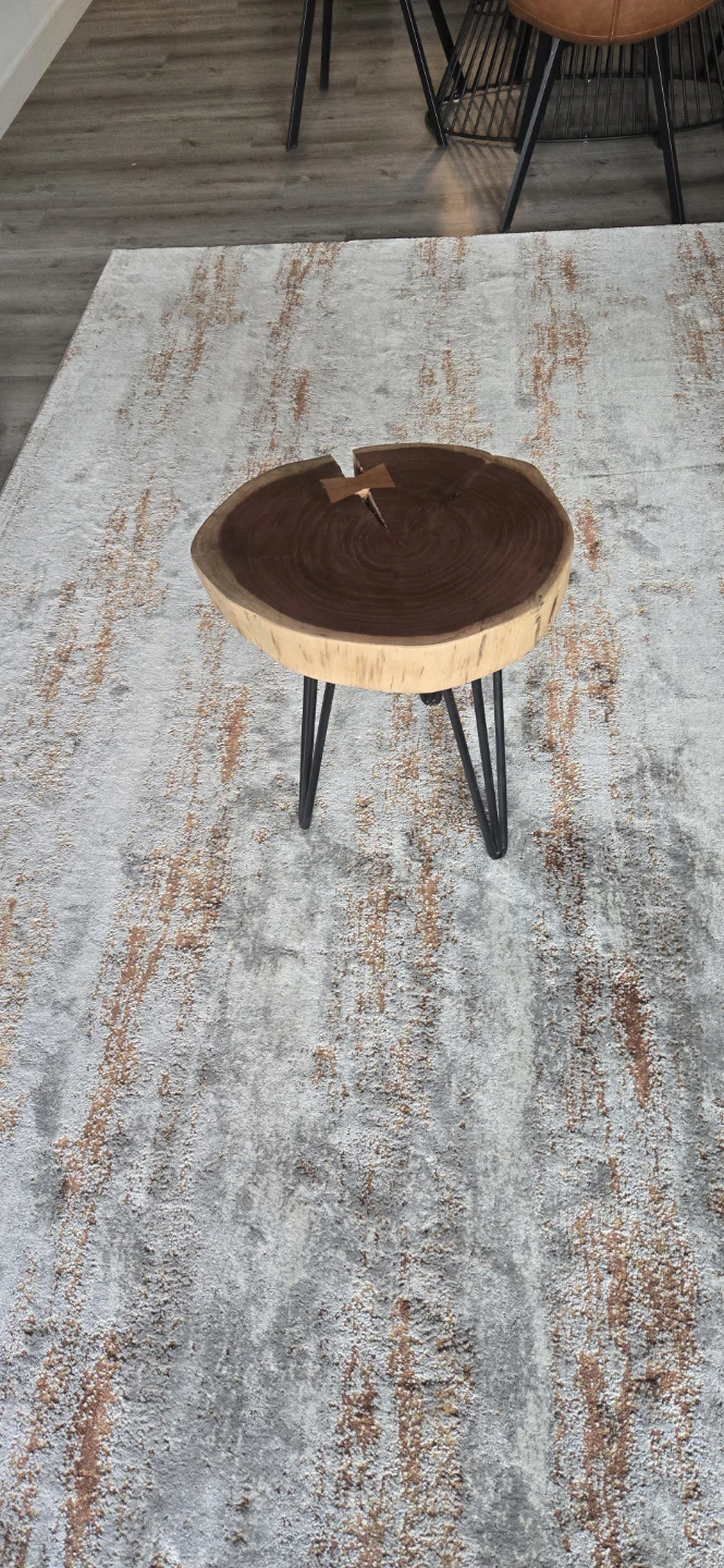 Live Edge Wood Slice Side Table - photo 2