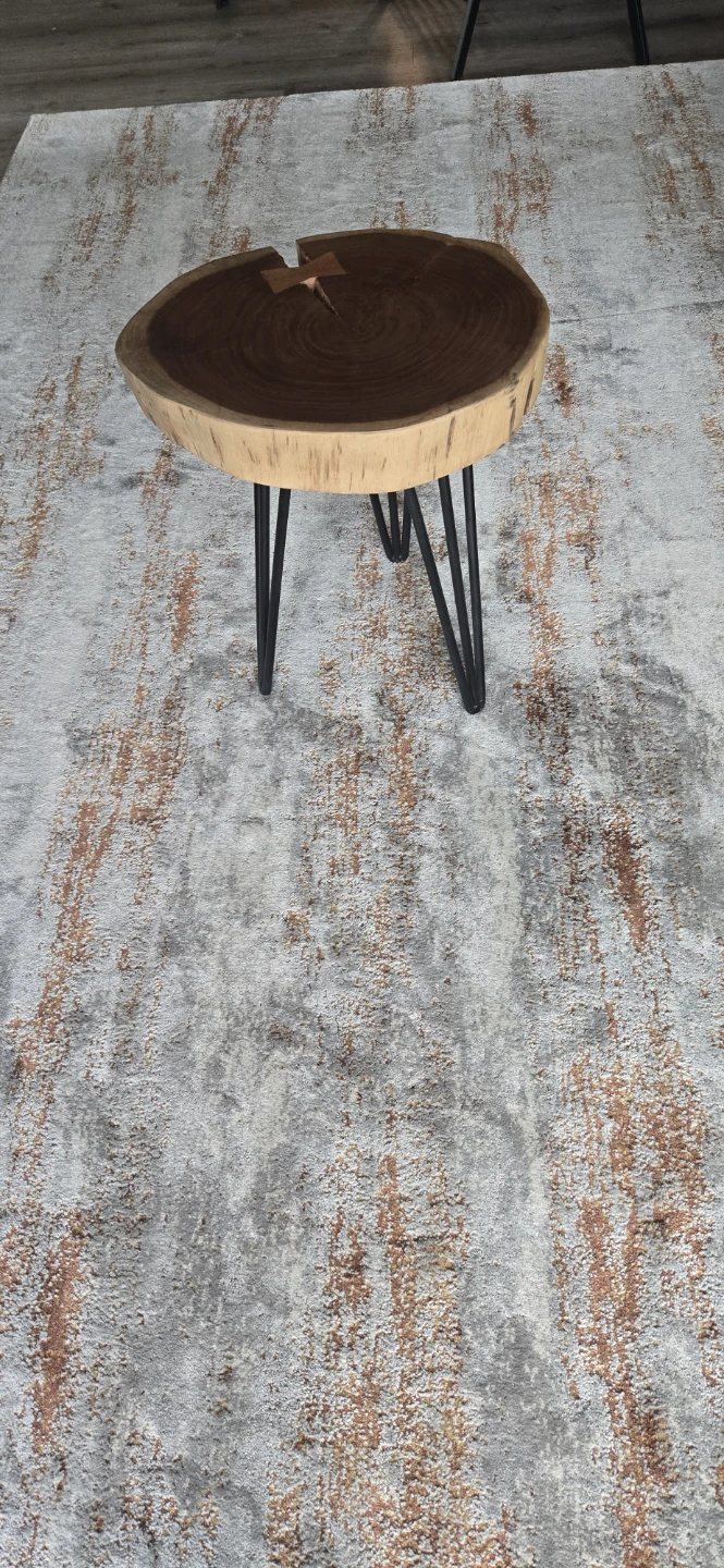 Live Edge Wood Slice Side Table - photo 3