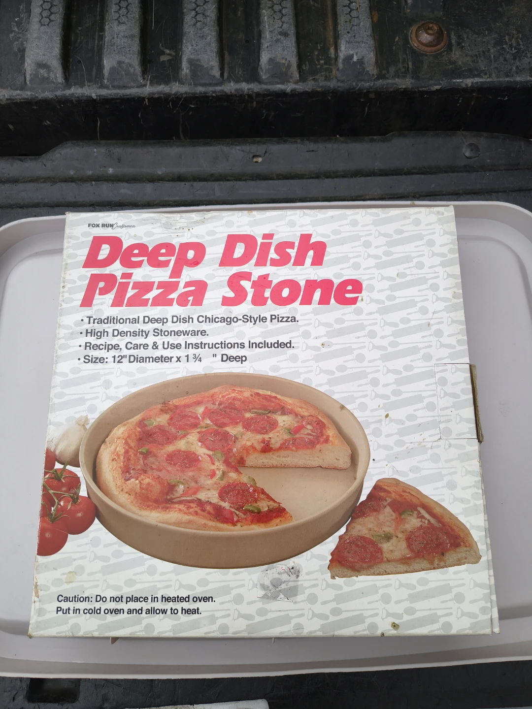 Deep dish pizza stone