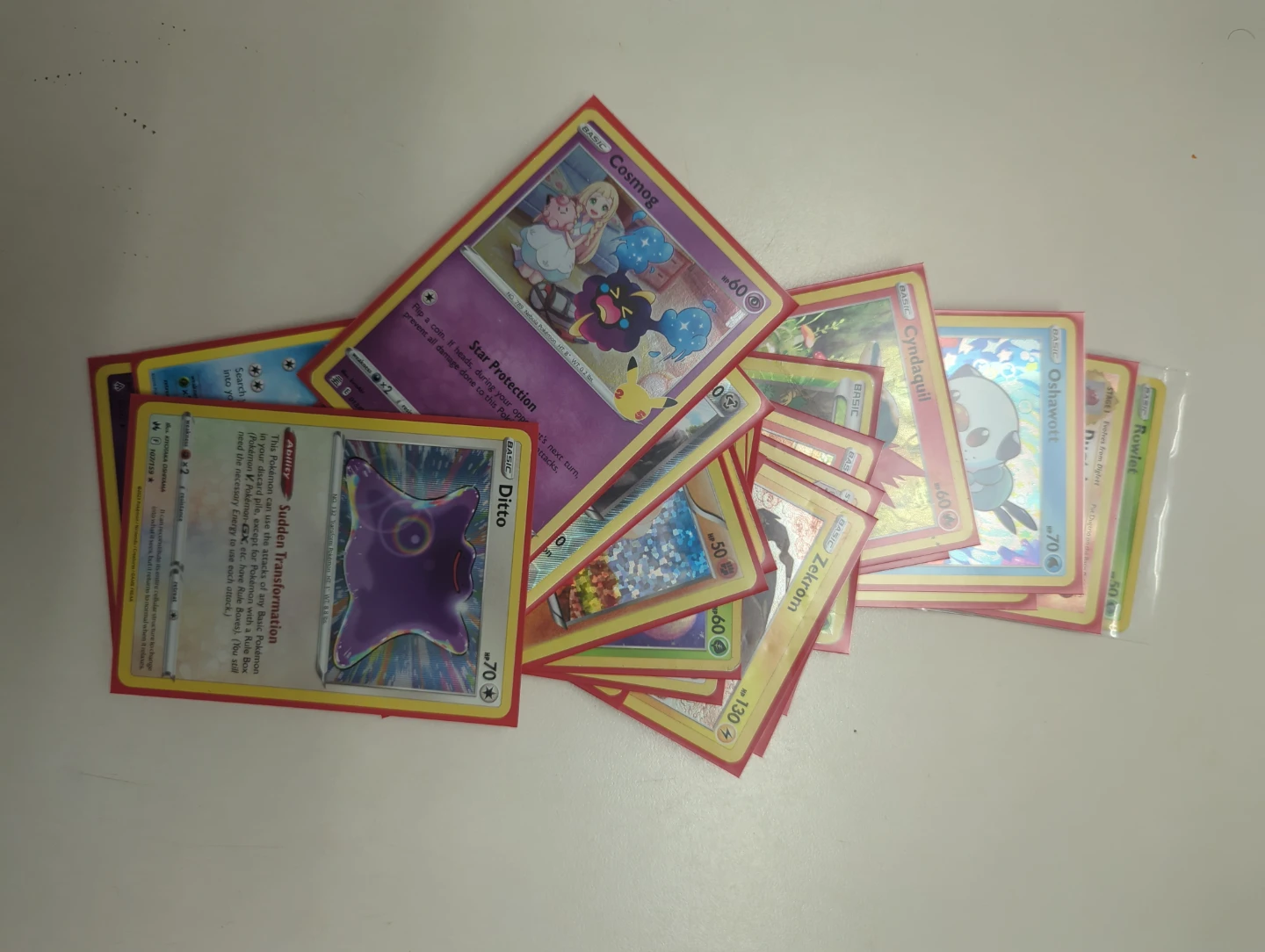 Collection of Pokémon Trading Cards holo and reverse holo