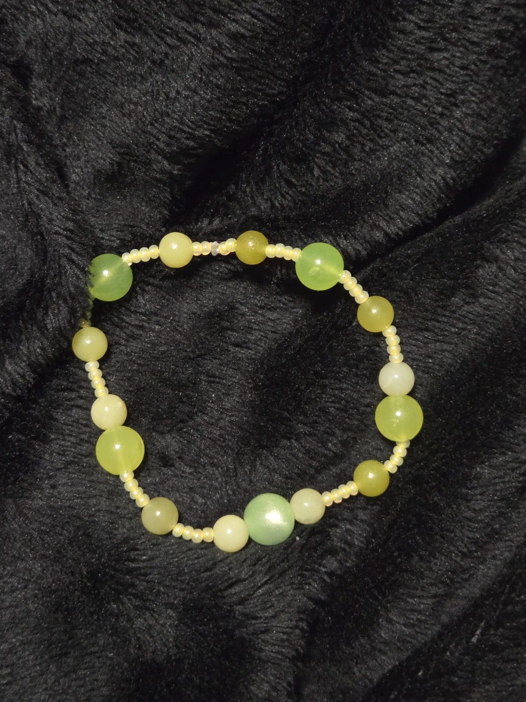 Boho Beaded Bracelet - Olive Green - photo 2