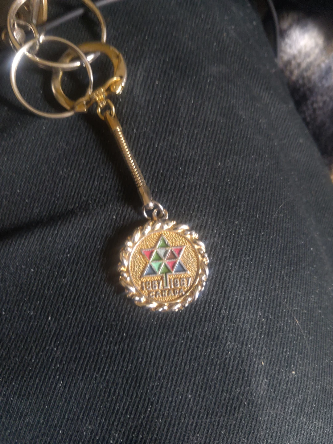 Canada 1867-1967 Centennial Keychain